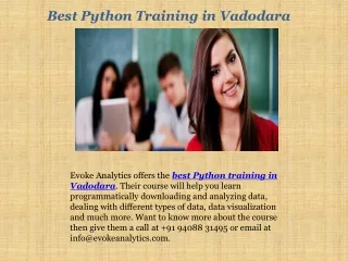 Best Python Training in Vadodara