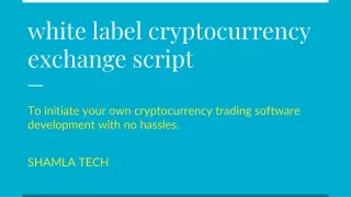 white label cryptocurrency exchange software