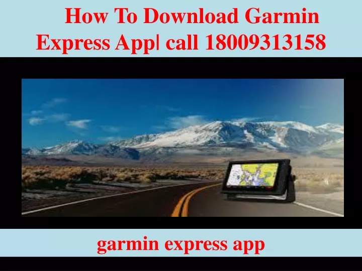 how to download garmin express app call