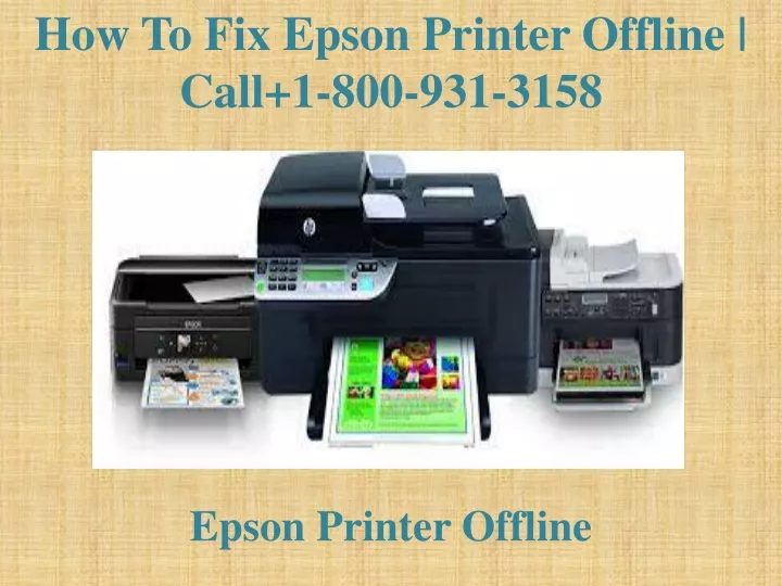 how to fix epson printer offline call