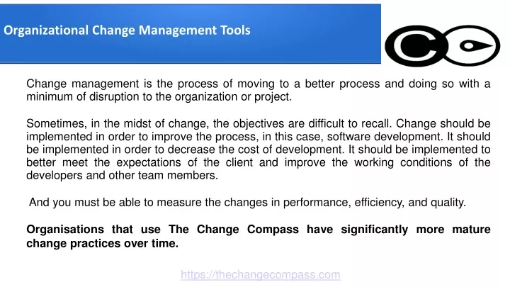 organizational change management tools