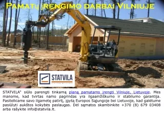 pamat rengimo darbai vilniuje