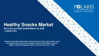 healthy snacks market