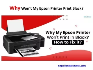 Why My Epson Printer Won’t Print the Black
