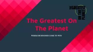 The Greatest On The Planet| Leading Branding Consulting Firms USA