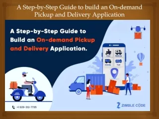 a step by step guide to build an on demand pickup and delivery application