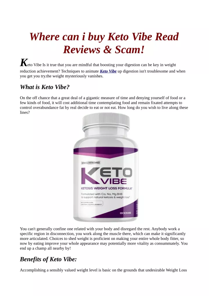 where can i buy keto vibe read reviews scam