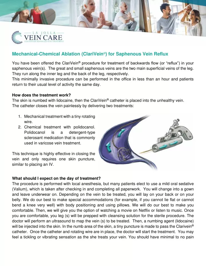 mechanical chemical ablation clarivein