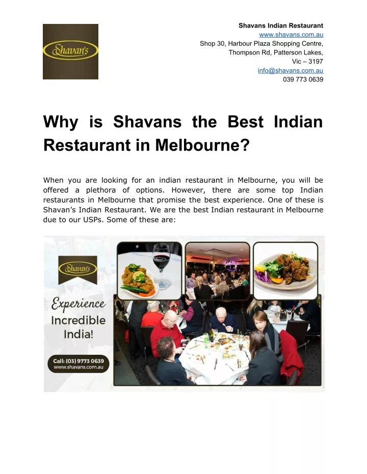 shavans indian restaurant shop 30 harbour plaza