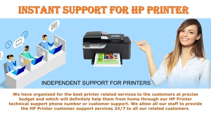 instant support for hp printer