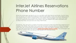 interjet airlines reservations phone number