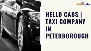 Hello Cabs Taxi Company In Peterborough