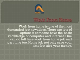 How to Get Online Work From Home Job