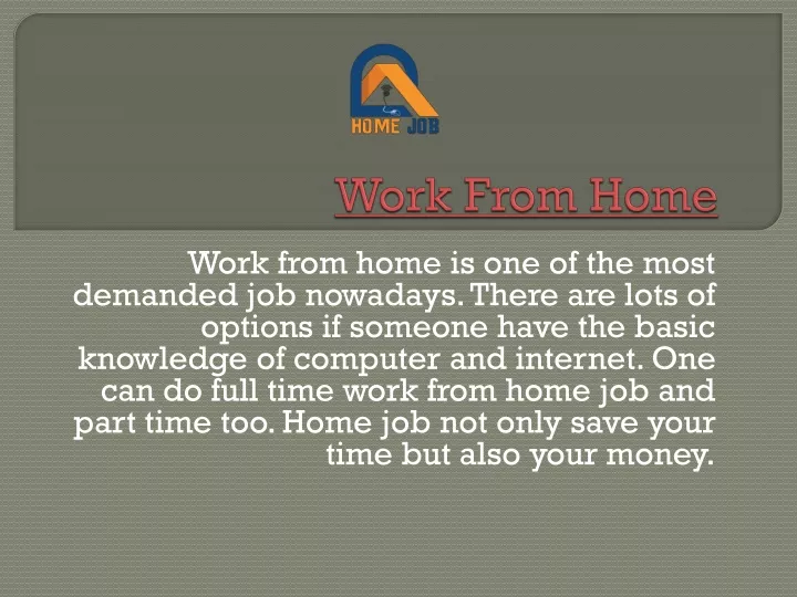 work from home