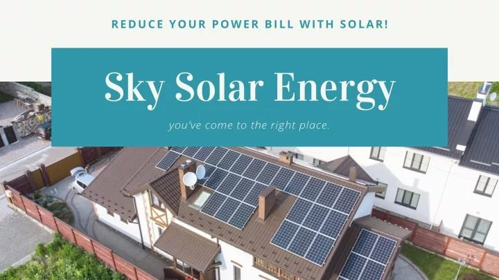 reduce your power bill with solar
