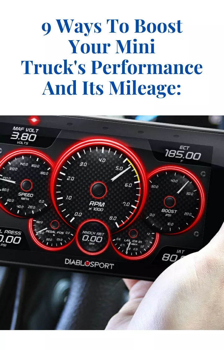 9 ways to boost your mini truck s performance