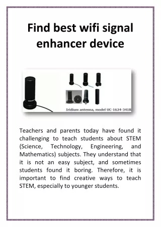find best wifi signal enhancer device