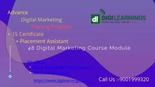 advance digital marketing training program
