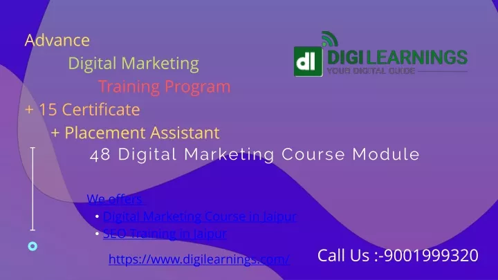 advance digital marketing training program