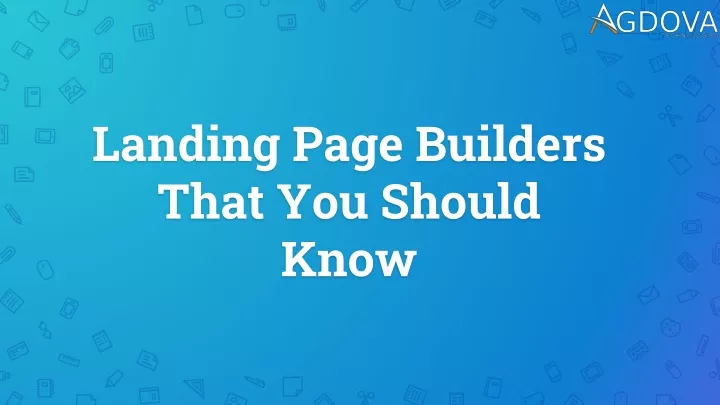 landing page builders that you should know