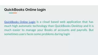 QuickBooks Online login
