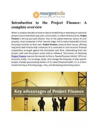 introduction to the project finance a complete