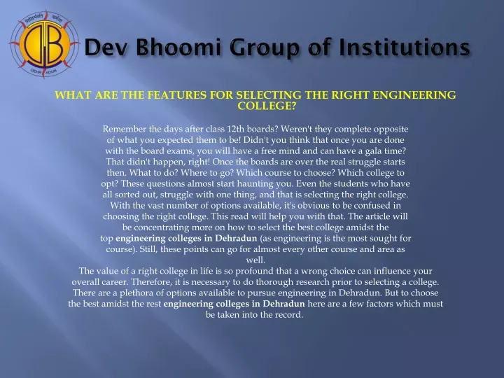 dev bhoomi group of institutions