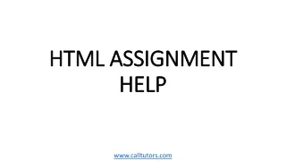 html assignment help