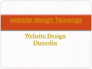 Website Design Dunedin