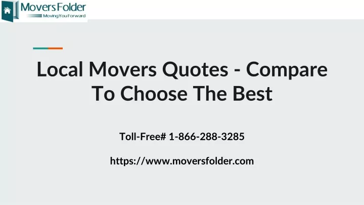 local movers quotes compare to choose the best