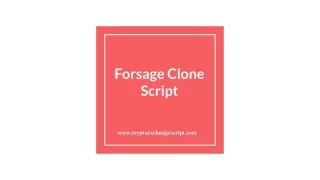 Forsage Clone Script -  To Start A Smart Contract MLM Platform Like Forsage