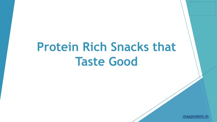 protein rich snacks that taste good