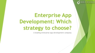 Enterprise App Development: Which strategy to choose?