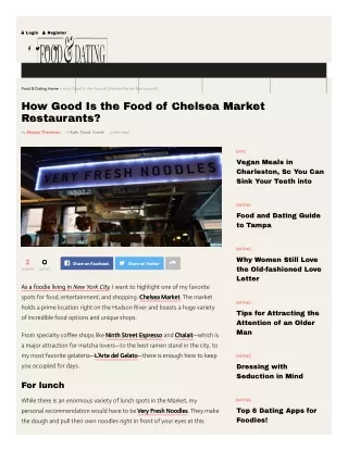 Chelsea Market Restaurants