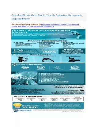agriculture robots market size by type