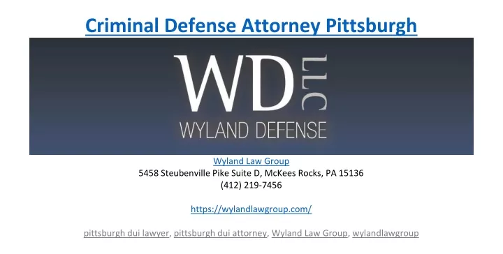 criminal defense attorney pittsburgh