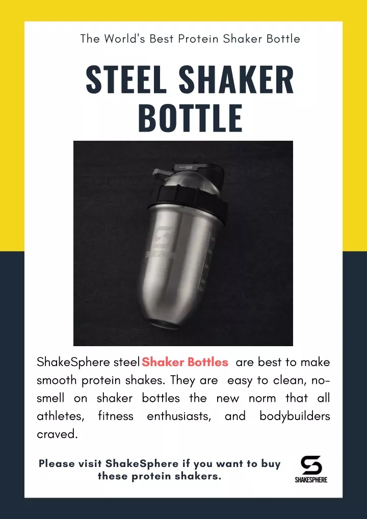 the world s best protein shaker bottle steel
