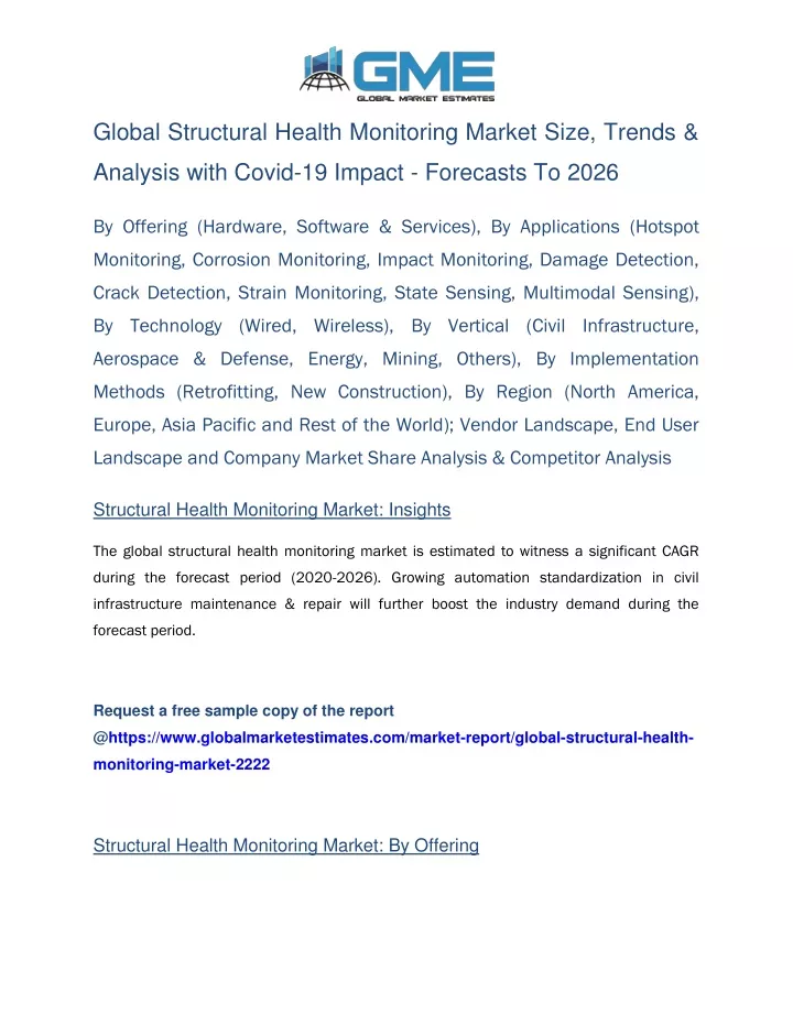 global structural health monitoring market size