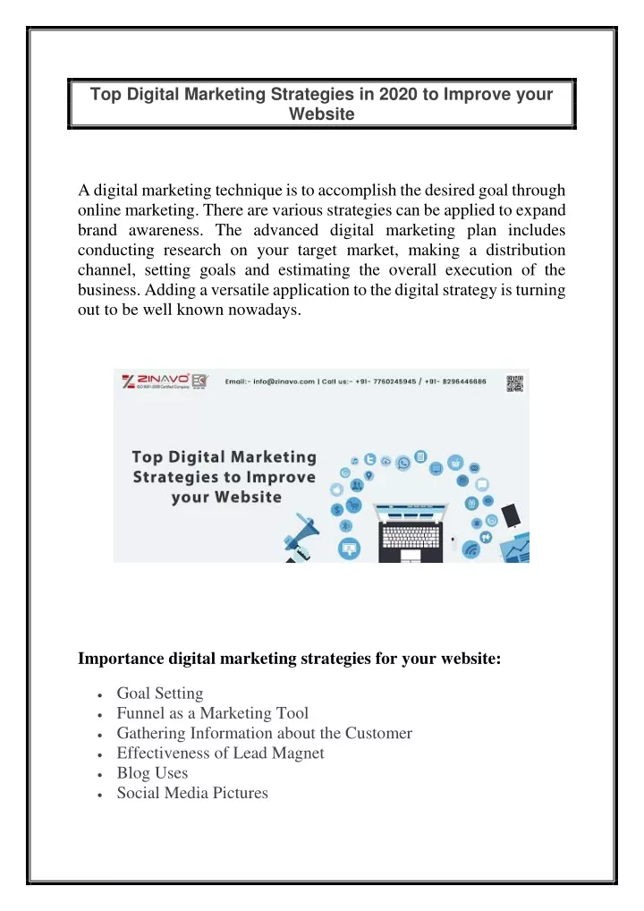 top digital marketing strategies in 2020