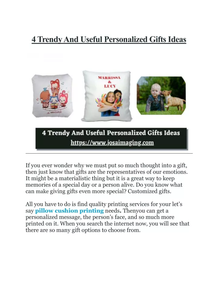 4 trendy and useful personalized gifts ideas