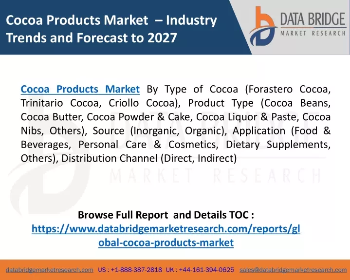 cocoa products market industry trends