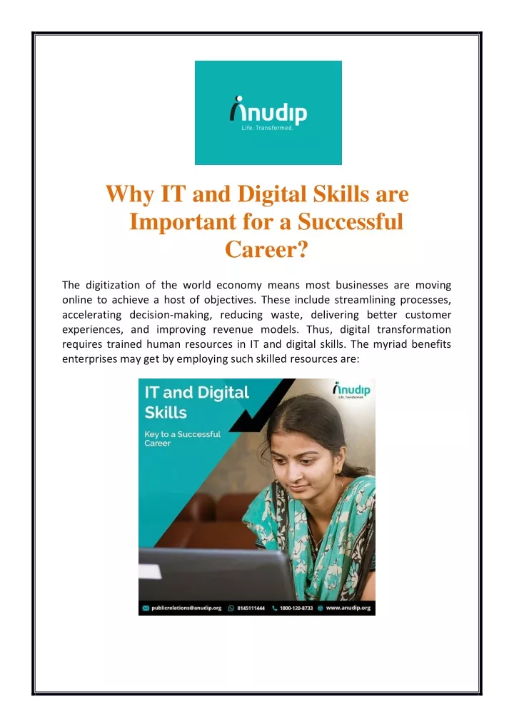 why it and digital skills are important
