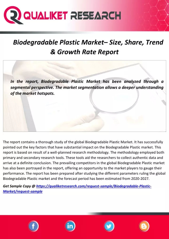 biodegradable plastic market size share trend