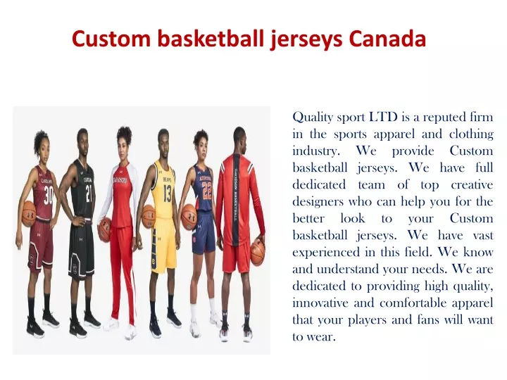 custom basketball jerseys canada