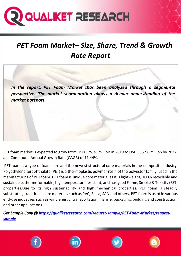 pet foam market size share trend growth rate