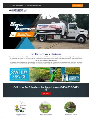 1-404-933-8415 | Septic Tank Cleaning | Septic Inspection ...