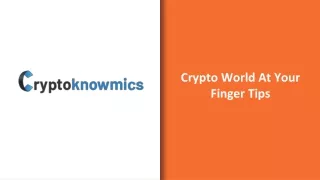 crypto world at your finger tips
