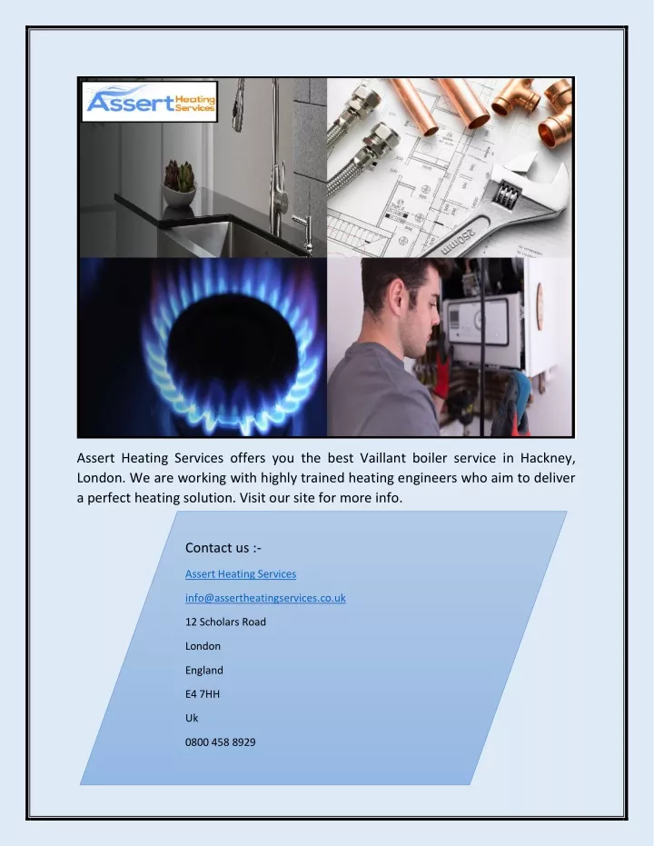 assert heating services offers you the best