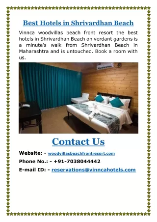 Best Hotels in Shrivardhan Beach