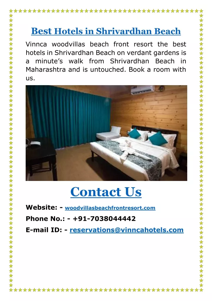 best hotels in shrivardhan beach